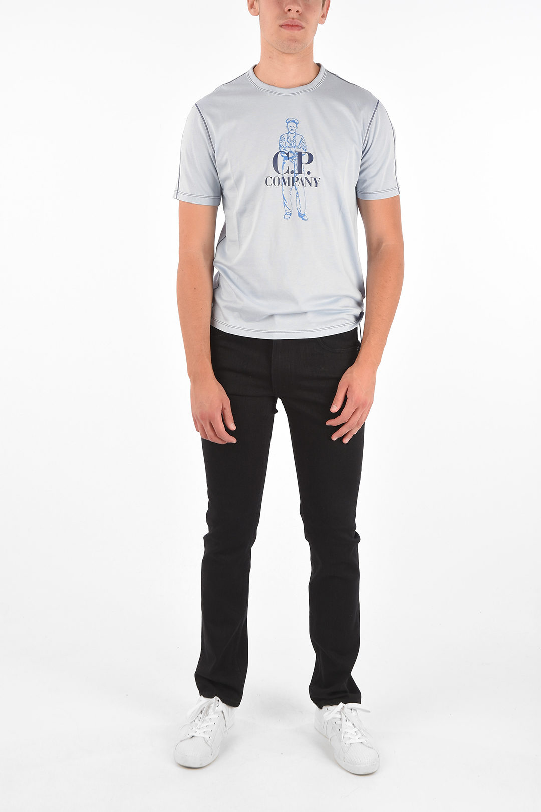 Tシャツ・カットソー C.P. Company COTONE LEGGERISSIMO LOGO ROMBO 7622792151154-_1_39f46c03-e77a