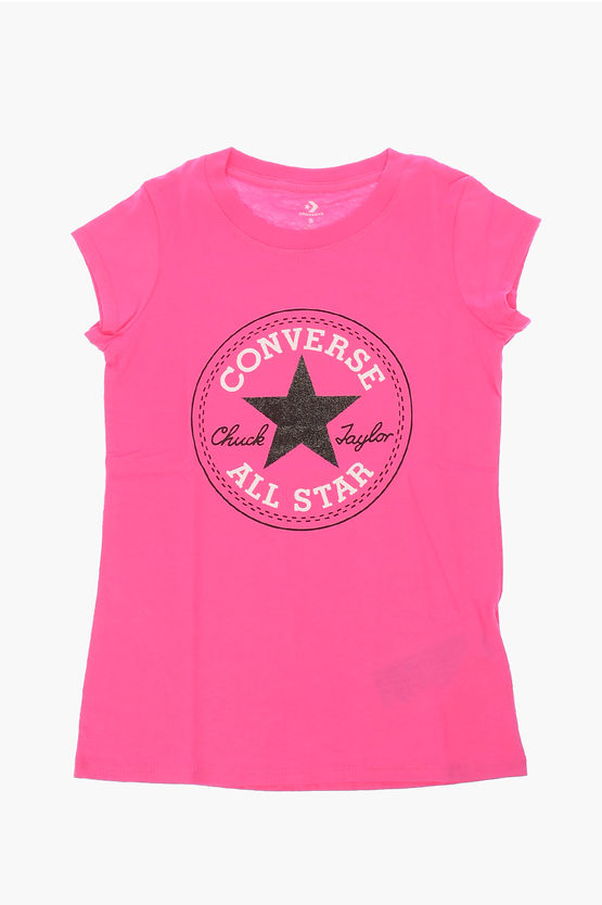 Converse Kids' Printed T-shirt In Pink
