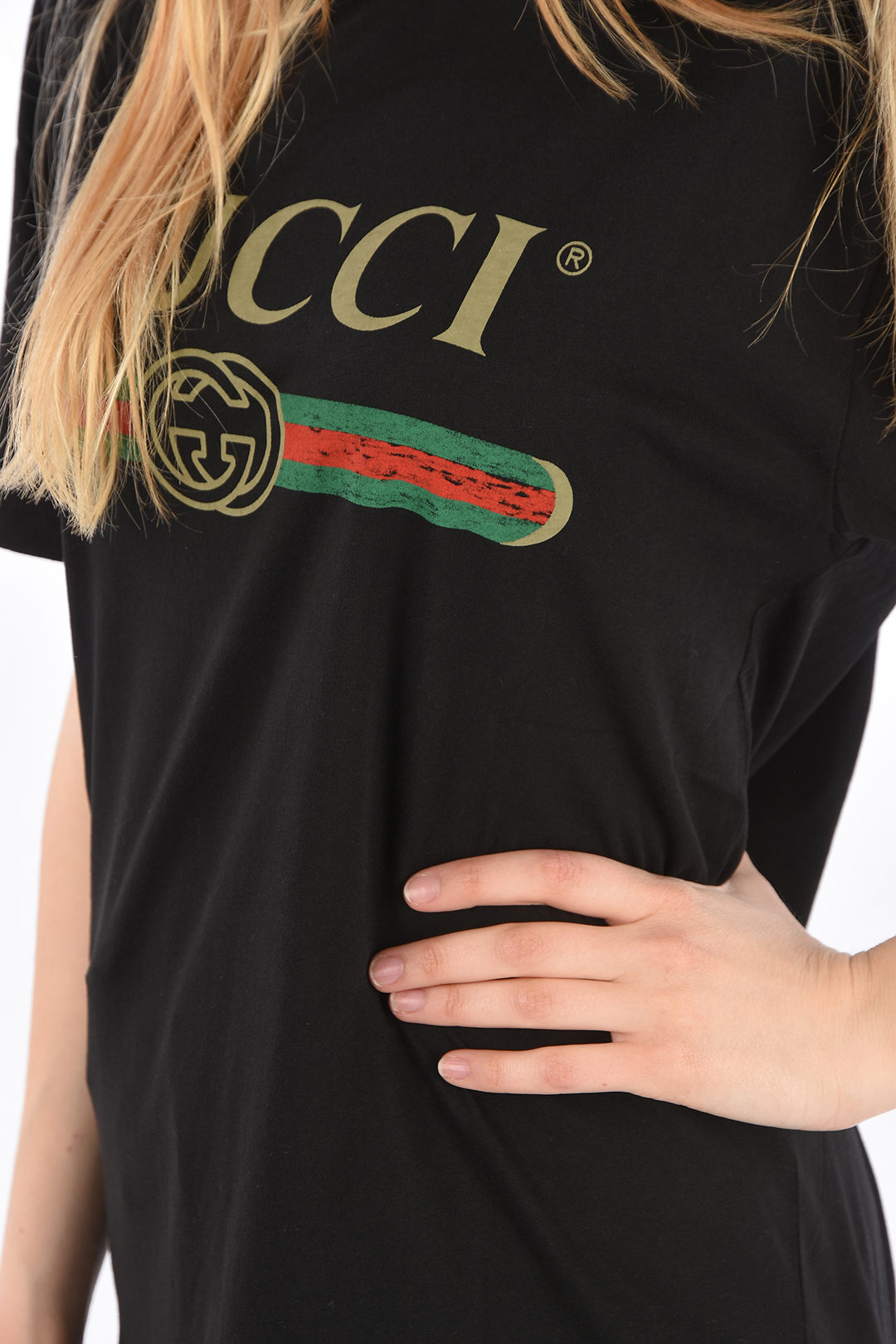 budbringer kølig forstene Gucci Printed T-shirt women - Glamood Outlet
