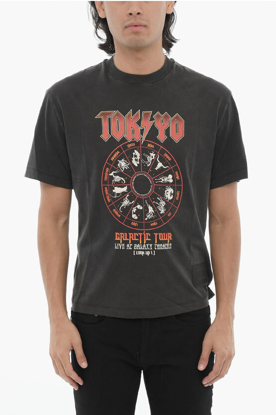 Neil Barrett Printed Tokyo Galactic Tour Crew-neck T-shirt