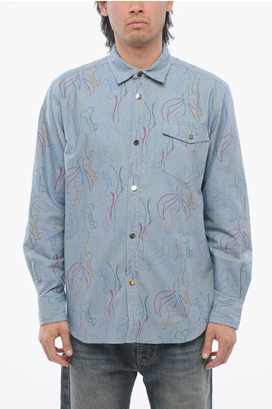 Viktor & Rolf Printed Twill Cotton Shirt With Breast-pocket