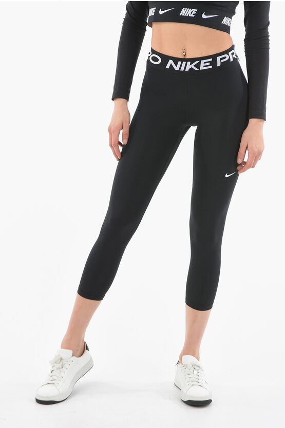 Nike Pro Logoed At The Waist Dr-fit Leggings