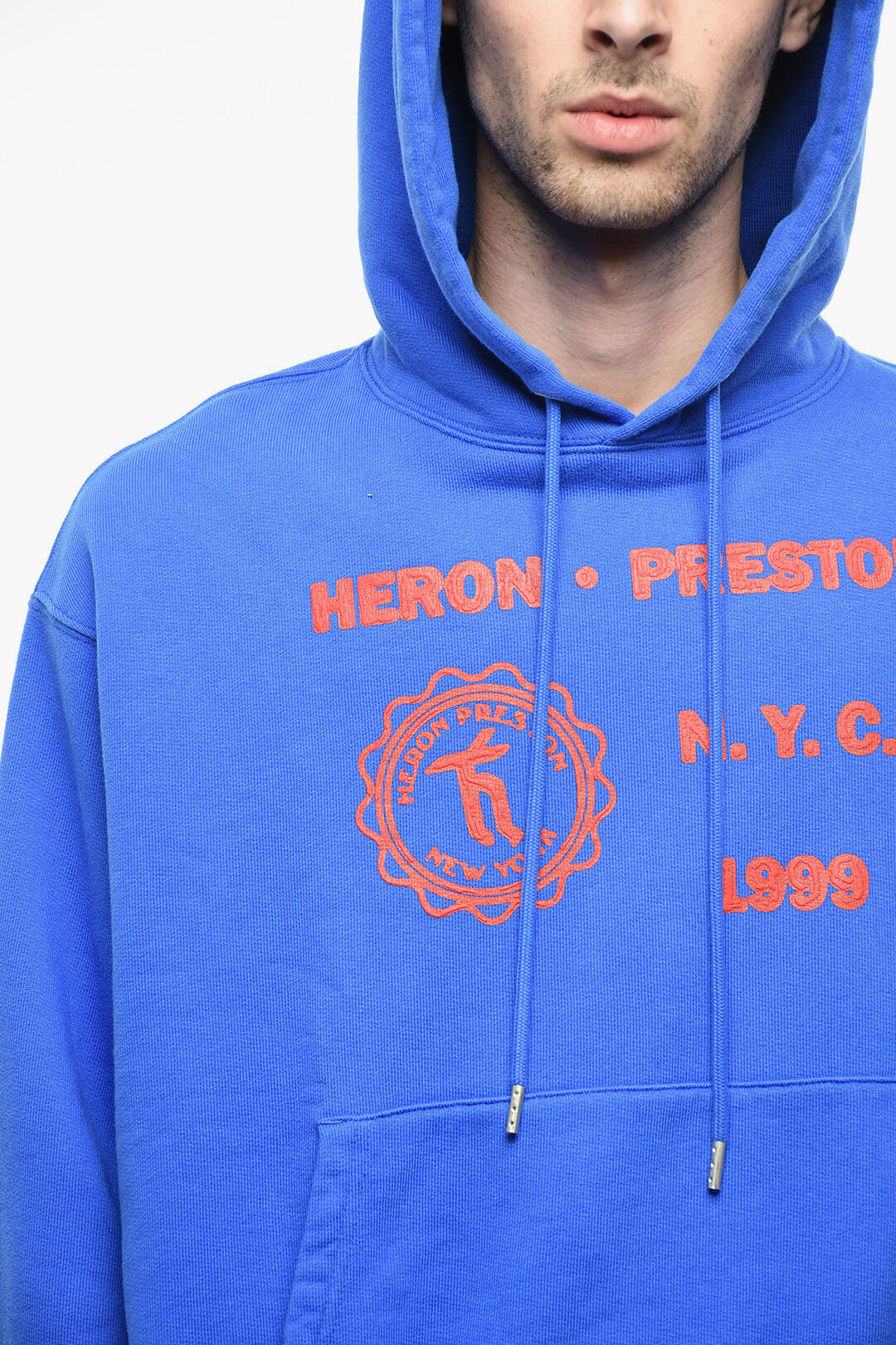 Heron Preston PROMO ONLY Hoodie Sweatshirt with Embossed Lettering