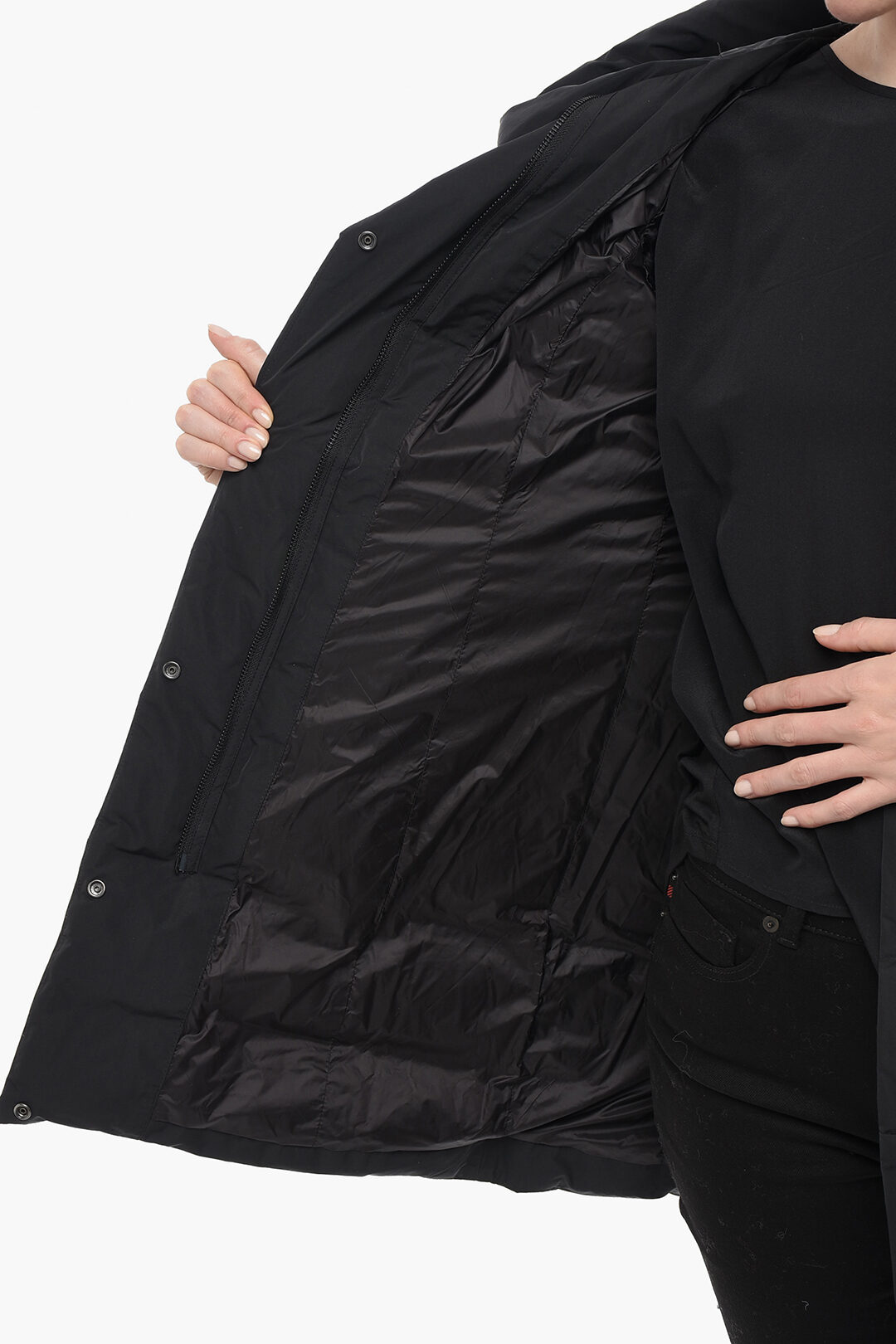 Woolrich PUFFY PRESCOTT Long Down Jacket with Hood women Woolrich PUFFY PRESCOTT Long Down Jacket with Hood women