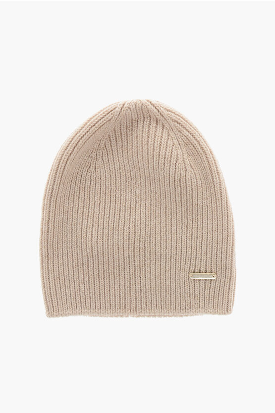 Woolrich Pure Cashmere Beanie In Neutral