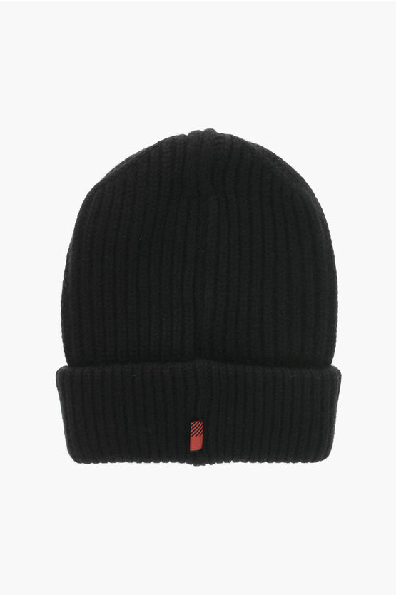 Woolrich Pure Cashmere Beanie In Black