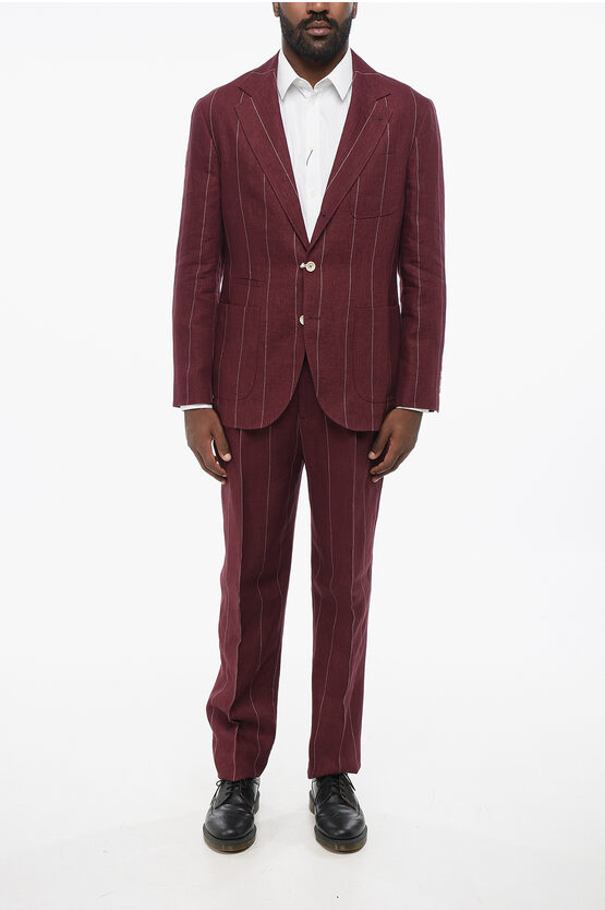 Pure Linen Pinstrip… - image