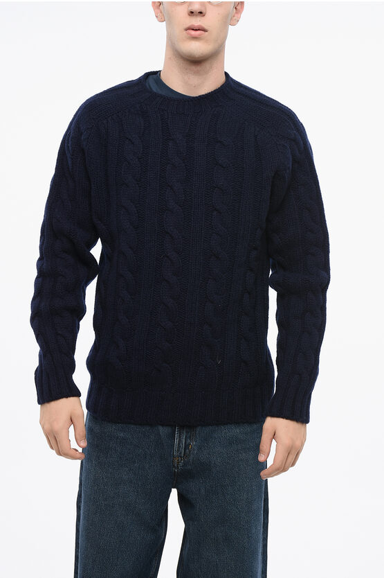 Howlin' Pure Wool Cable-knit Crewneck Sweater
