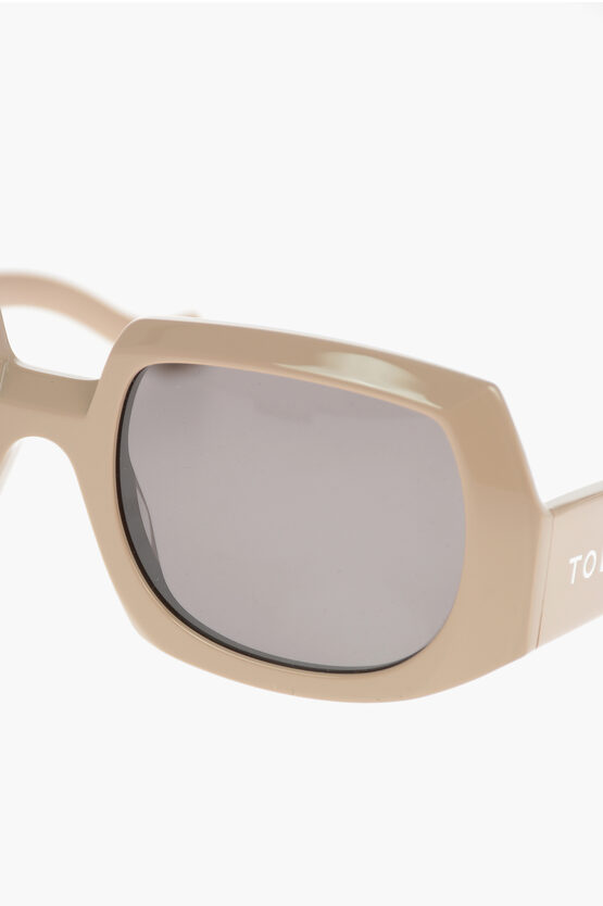 TOL Eyewear Pvc UPSIDE DOWN Squared Sunglasses with Darktinted Lenses
