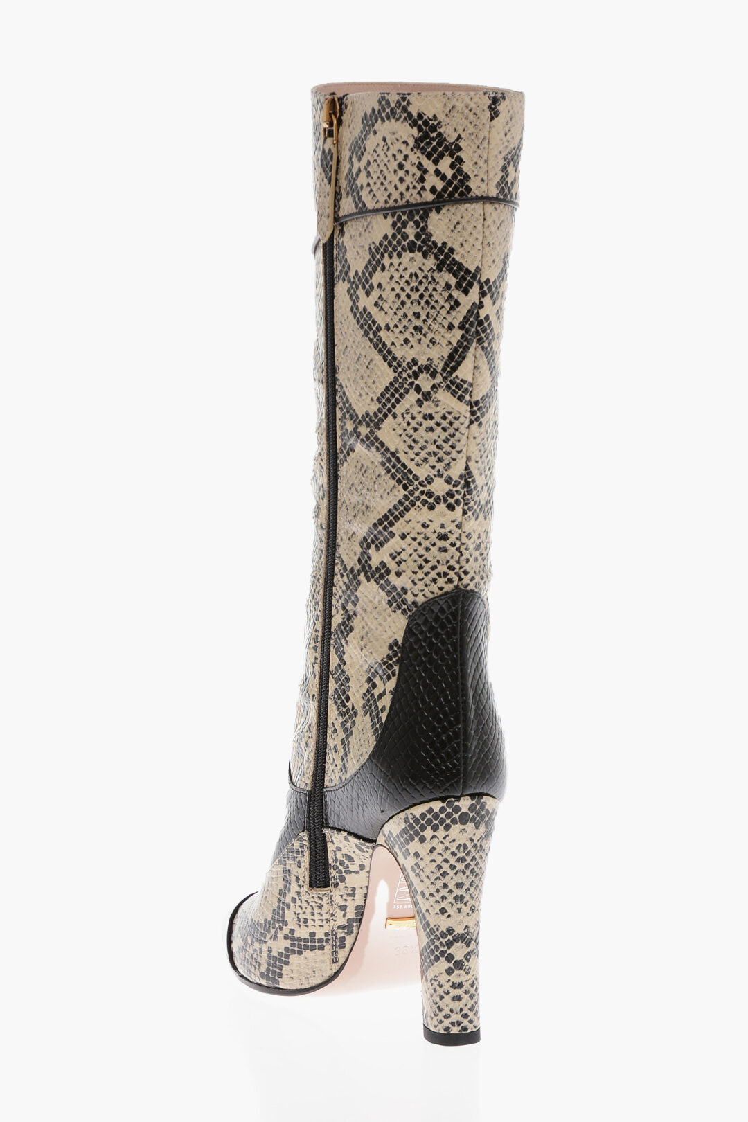 Gucci Python Printed Leather Under-the-Knee Boots 11cm women - Glamood ...