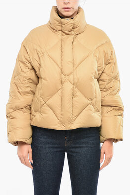 Woolrich Patch Pockets MILITARY Down Jacket with Real Fur women - Glamood  Outlet