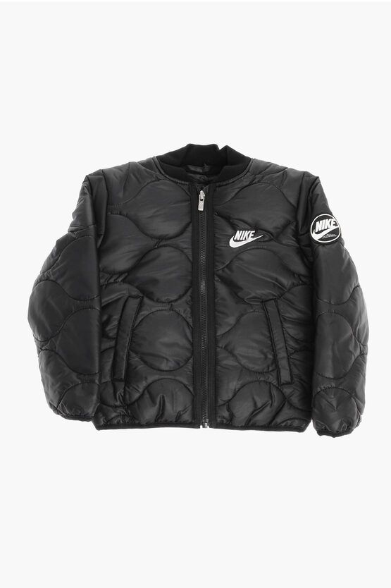 Quilted Bomber With… - image
