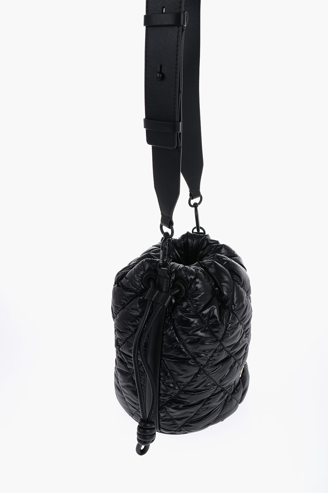 Moncler Quilted Bucket Bag with Leather Inserts women