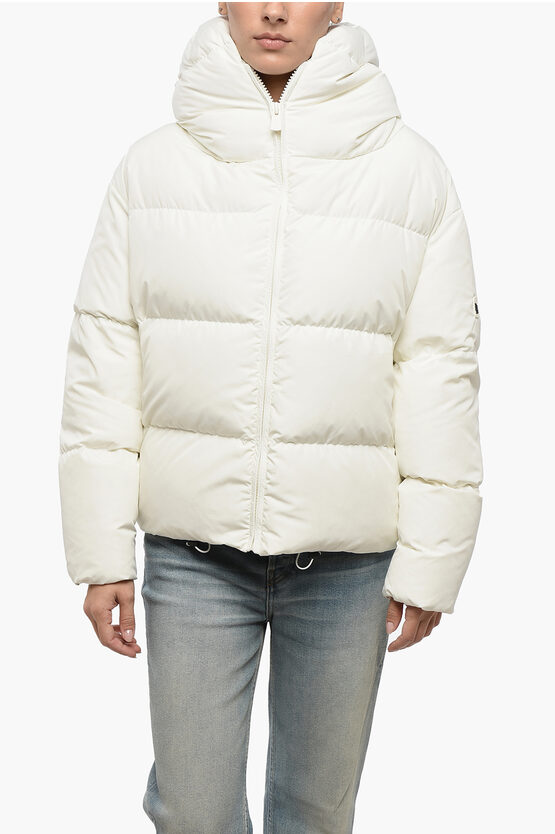 Bacon Quilted Cloud Down Jacket With Front Zip Grösse M In Neutral