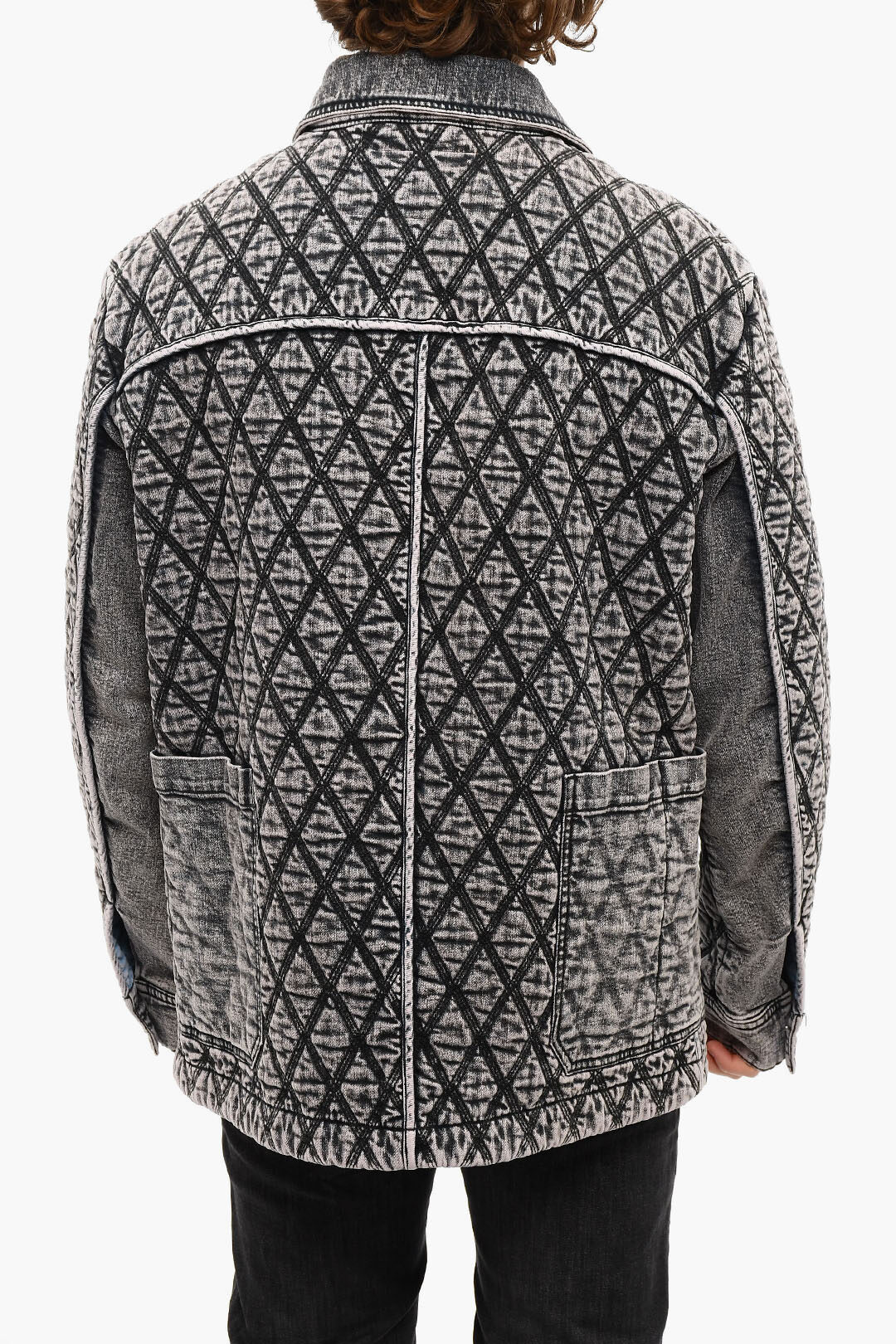 Diesel Quilted D-ROLK-FS1 Denim Jacket men - Glamood Outlet