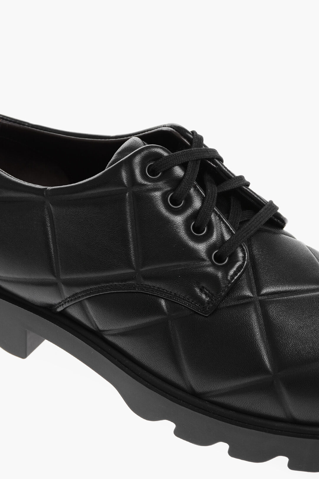 Bottega Veneta Quilted Effect STRUT Embossed Leather Derby Bottega Veneta Quilted Effect STRUT Embossed Leather Derby