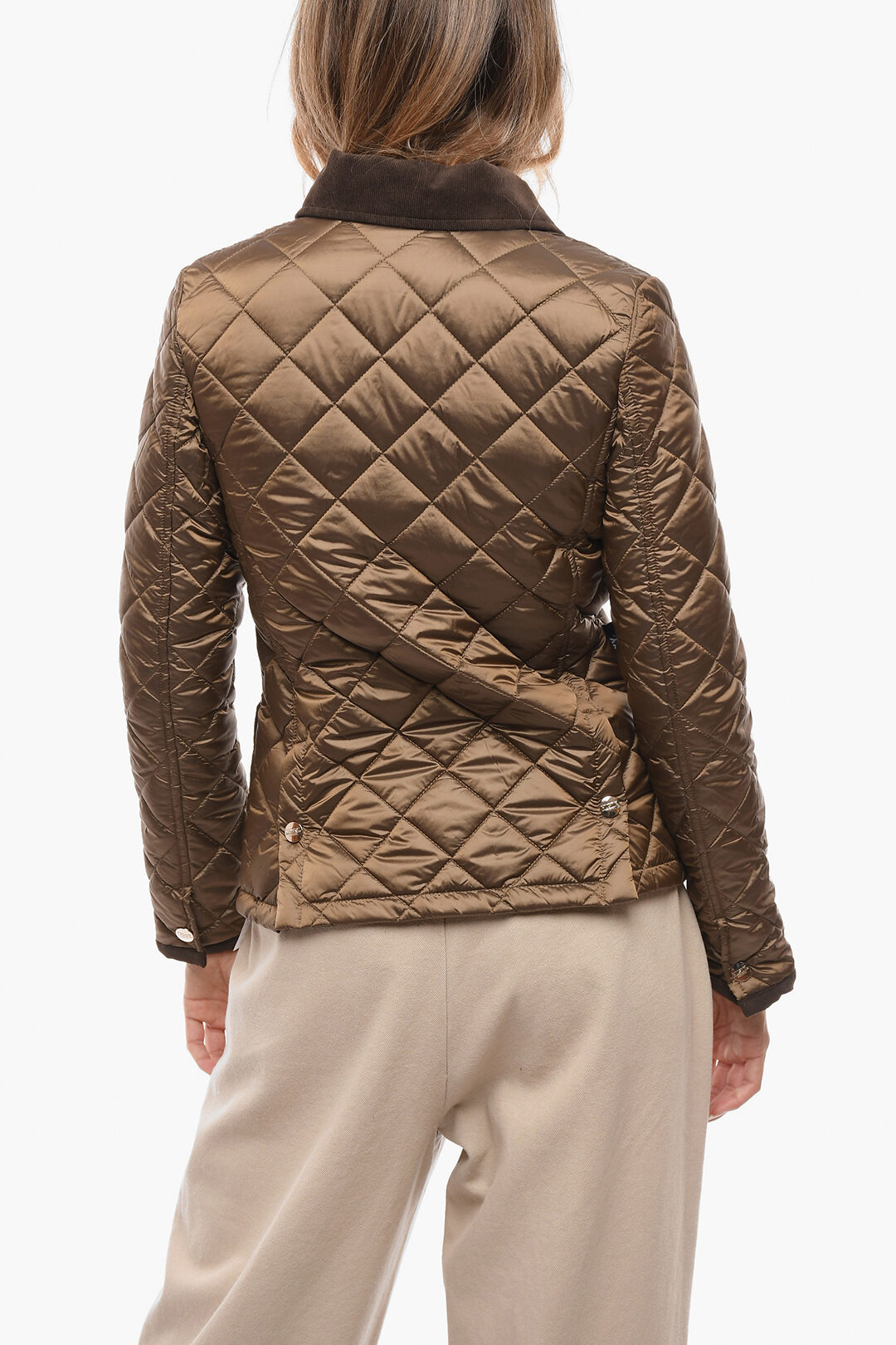 Husky Quilted ELIZABETH Jacket with Corduroy Details women Glamood Outlet