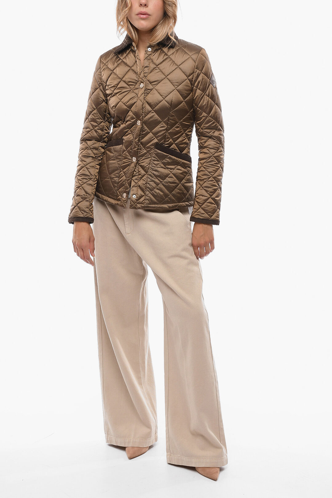 Husky Quilted ELIZABETH Jacket with Corduroy Details women Glamood Outlet