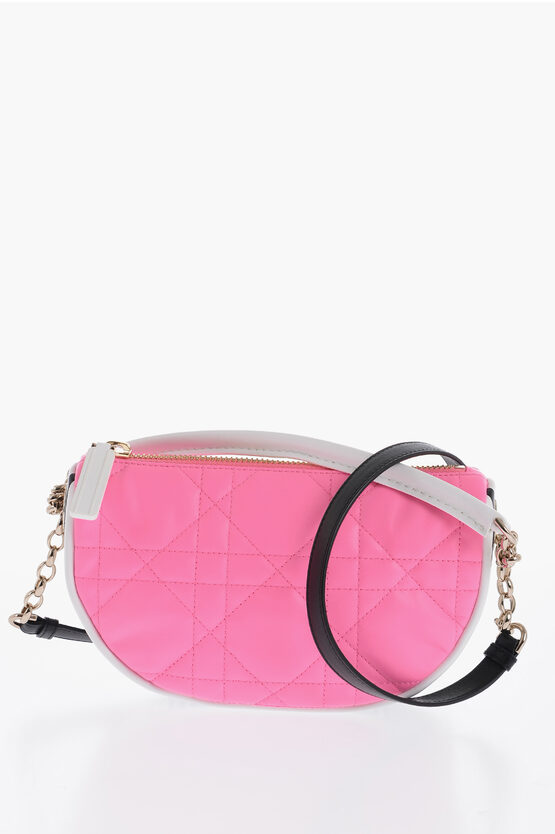 Dior Quilted Leather  Vibe Shoulder Bag In Pink