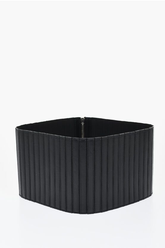Alaïa Quilted Leather Waist Belt 140mm