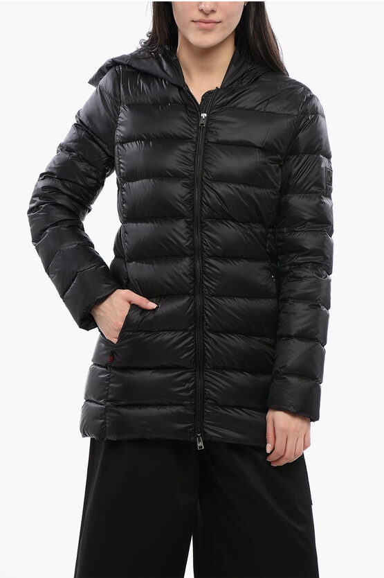 Woolrich Quilted Midi Down Jacket With Hood