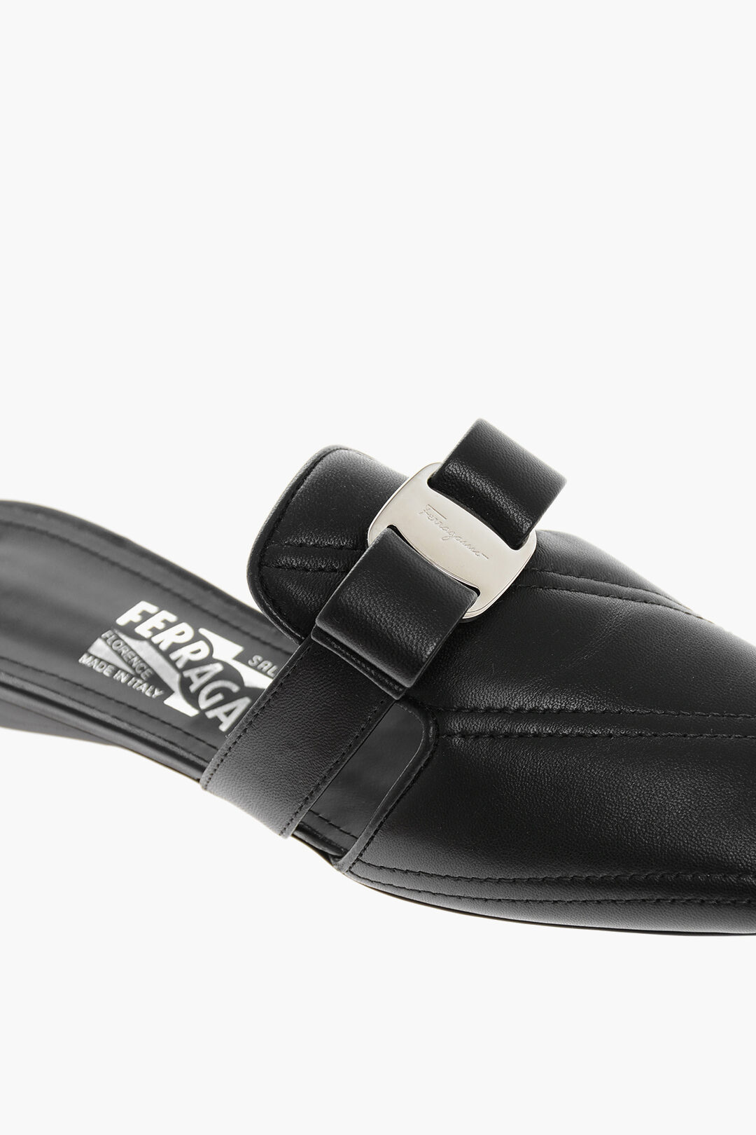 【SALVATORE FERRAGAMO】 Briza Bow Mule Blower Ferragamo Salvatore Ferragamo Briza Vara Bow Mules, Brand