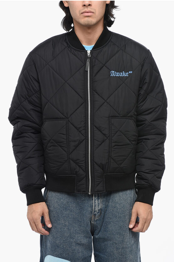 Shop Awake New York Quilted Nylon Bomber Jacket