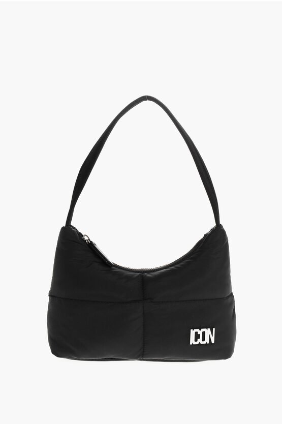 Dsquared2 Quilted Nylon Icon Hobo Bag