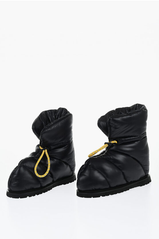 Dsquared2 Woman Ankle Boots Black Size 9 Textile Fibers