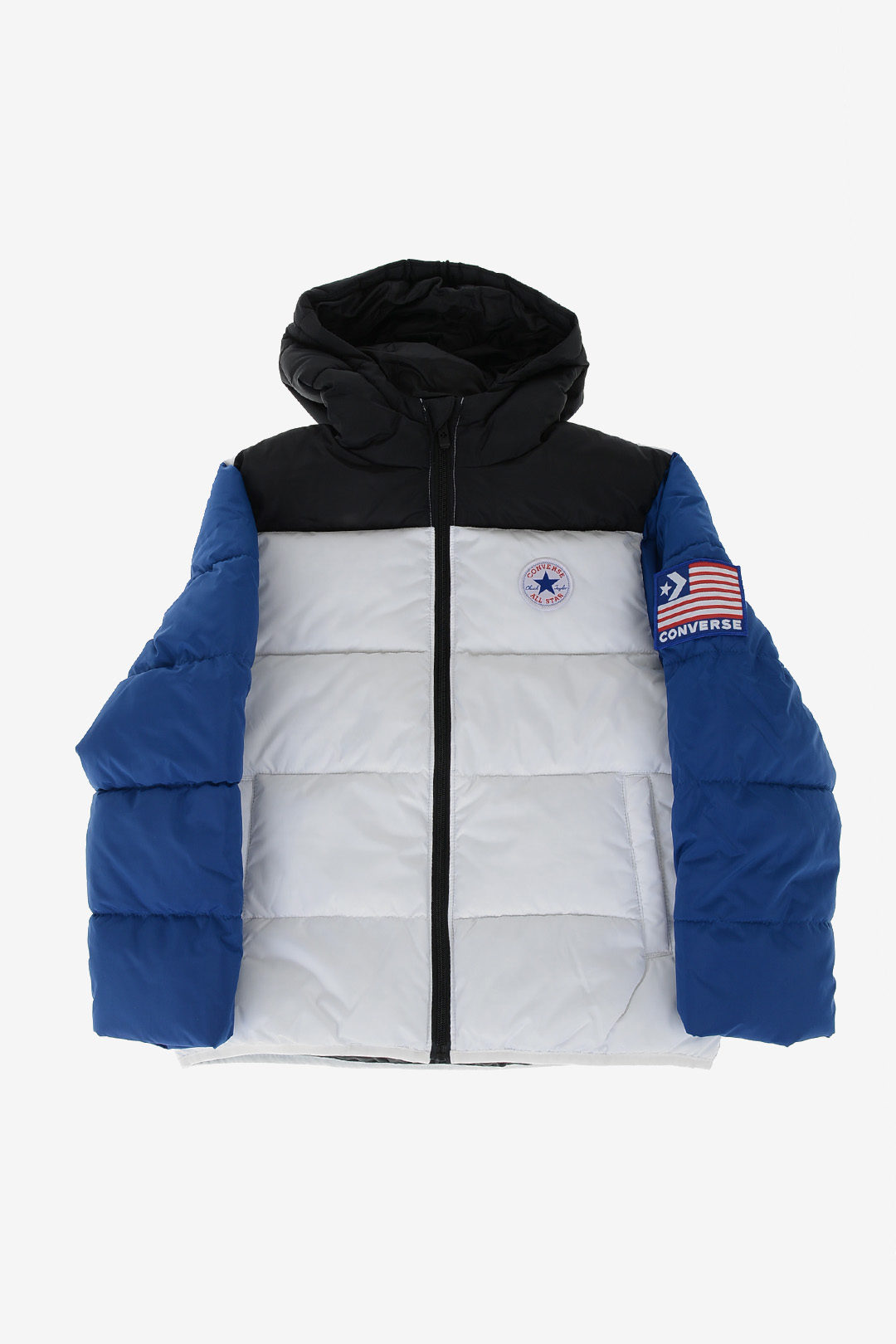converse boys quilted hooded jacket
