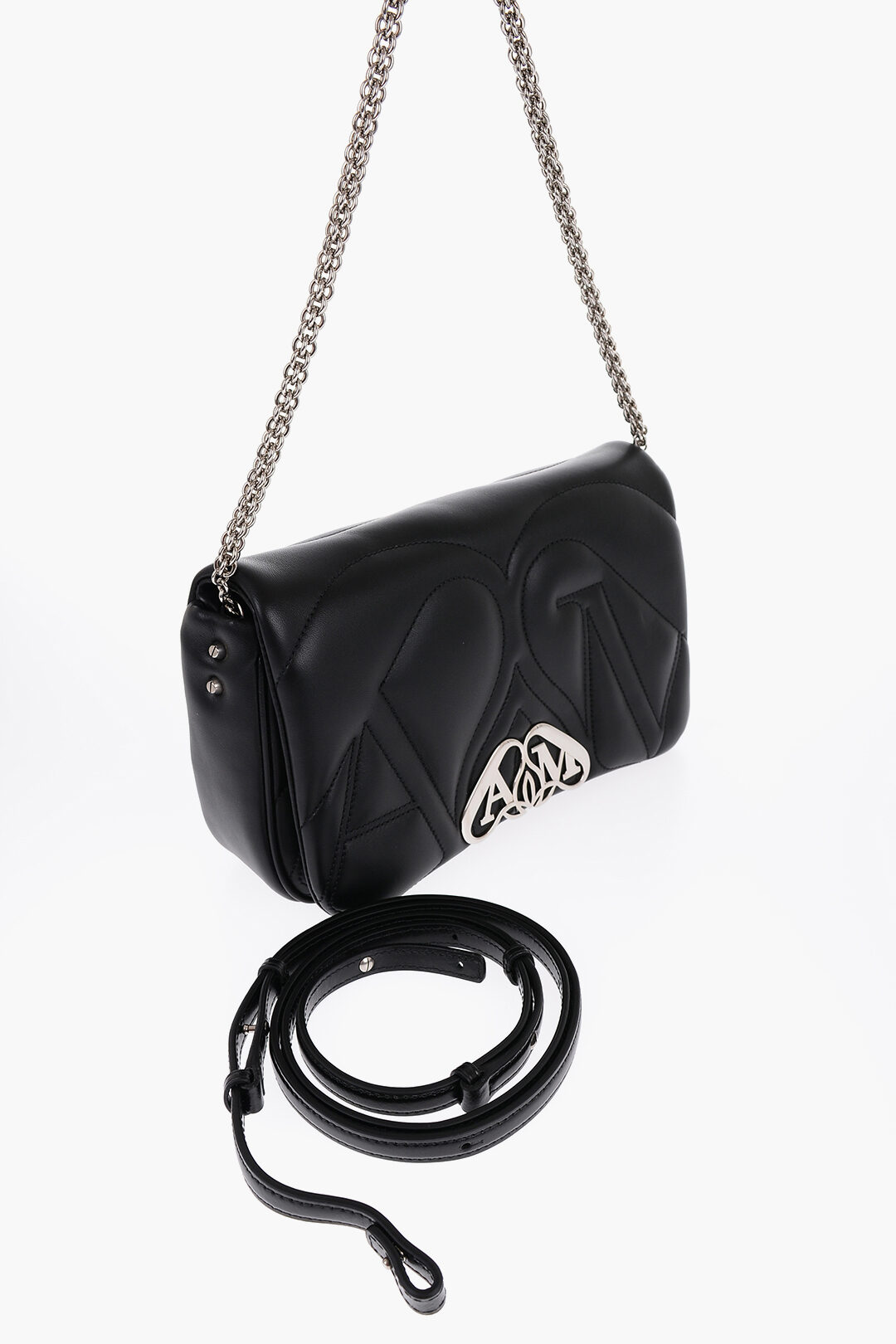 Alexander McQueen Quilted SEAL Bag with Removable Shoulder