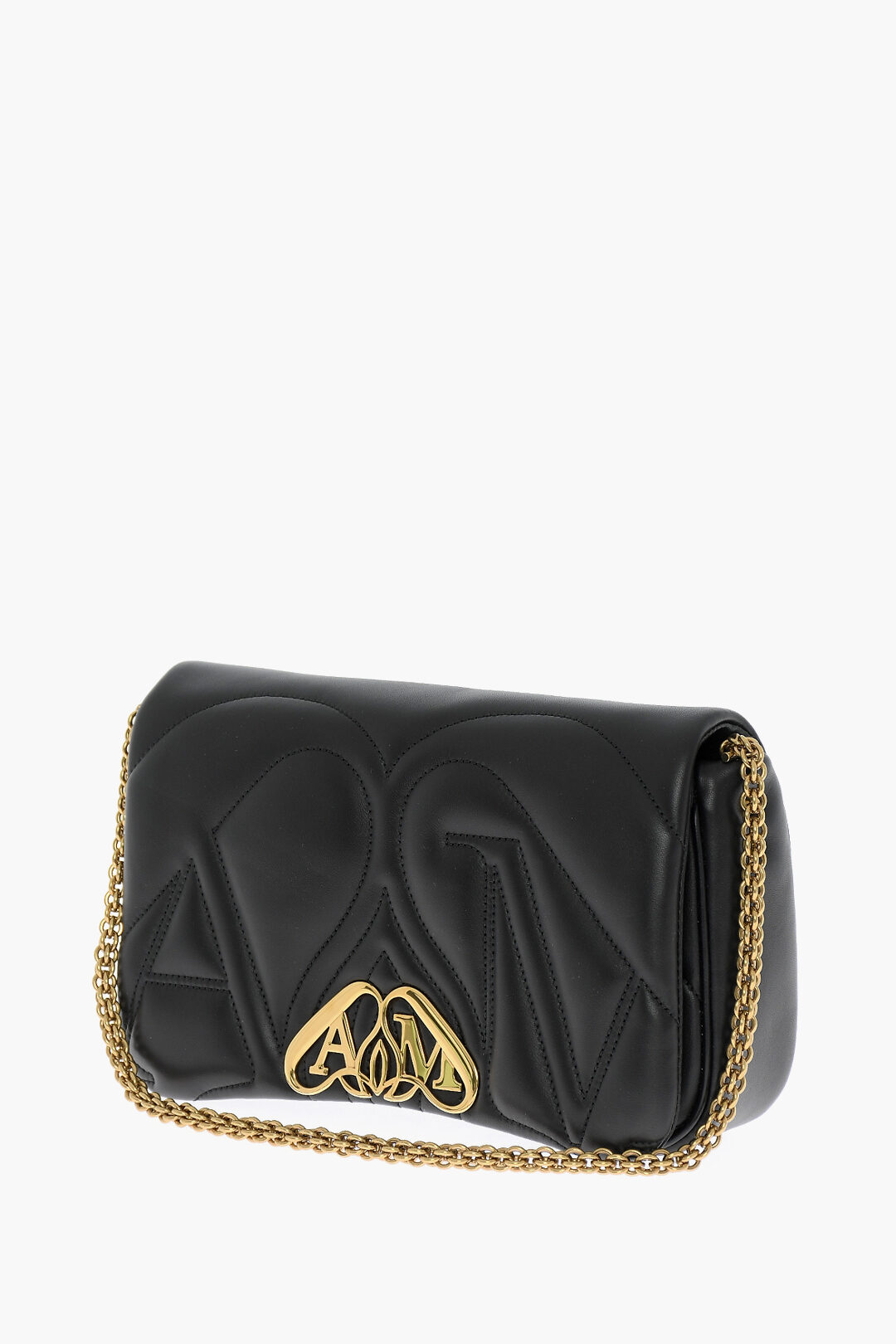 Alexander McQueen Quilted SEAL Bag with Removable Shoulder