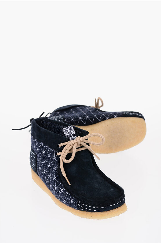 Clarks Quilted Suede Wallabee Shoes