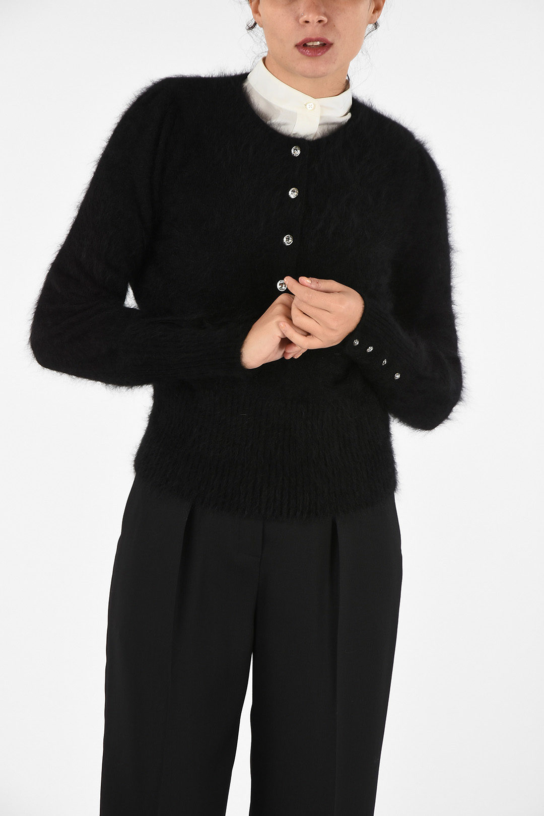Tom Ford Rabbit Hair Sweater With Jewel Buttons women - Glamood Outlet