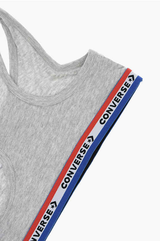 Racerback 2 Pairs Of Sport Bra Set with Logo Band