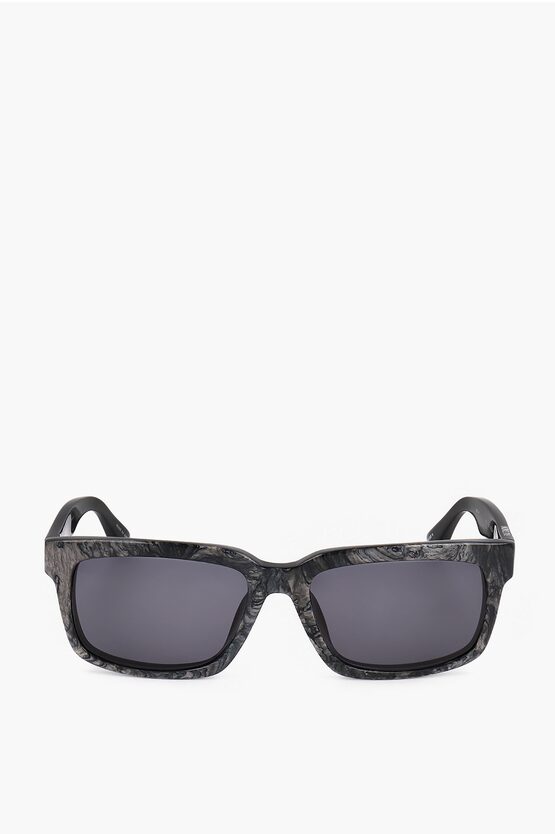 Linda Farrow Raf Simons Marble Effect Wayfarer Sunglasses