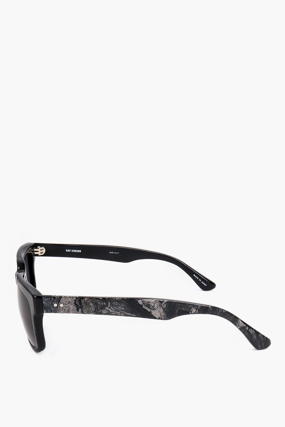 Linda Farrow RAF SIMONS Marble Effect Wayfarer Sunglasses unisex