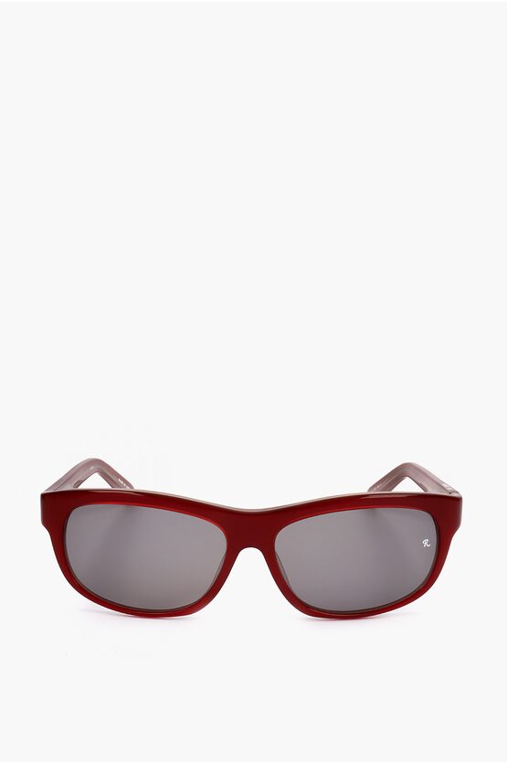 LINDA FARROW RAF SIMONS WAYFARER SUNGLASSES WITH MONOCHROME LENSES