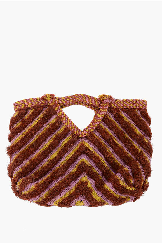 Shop Made For A Woman Raffia Hand Bag With Fringes