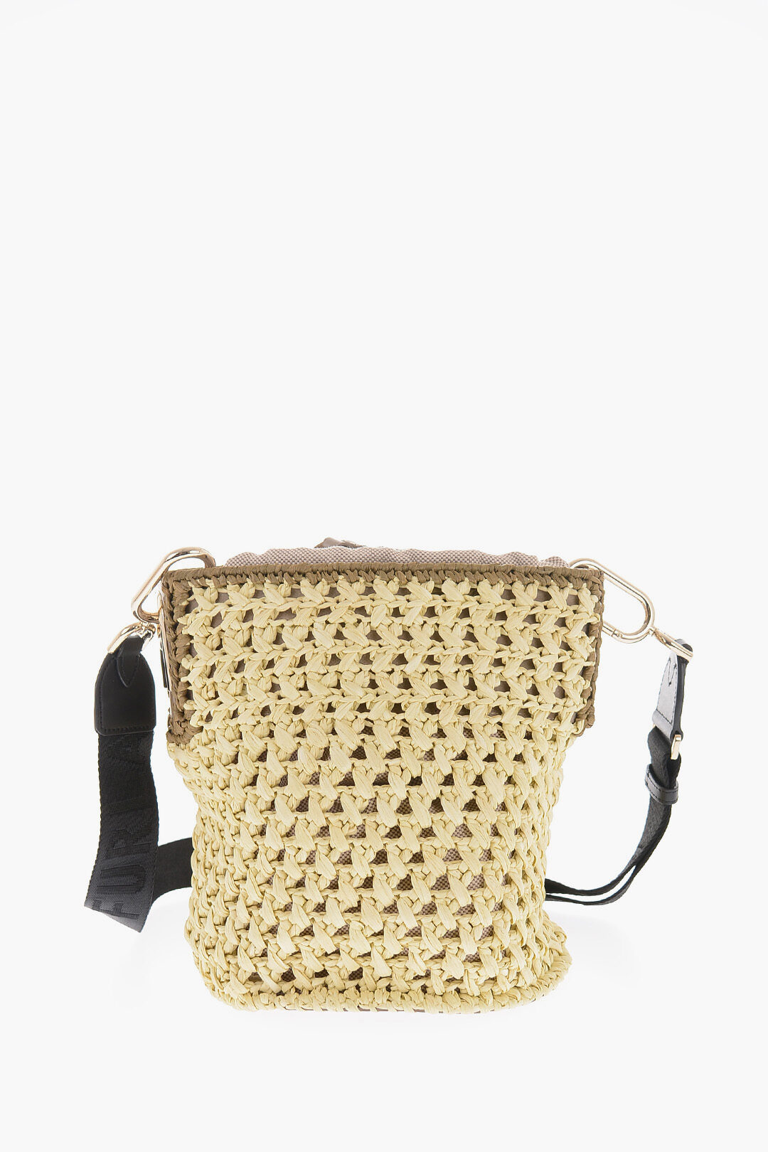 Rafia LIPARI Bucket Bag With Removable Shoulder Strap