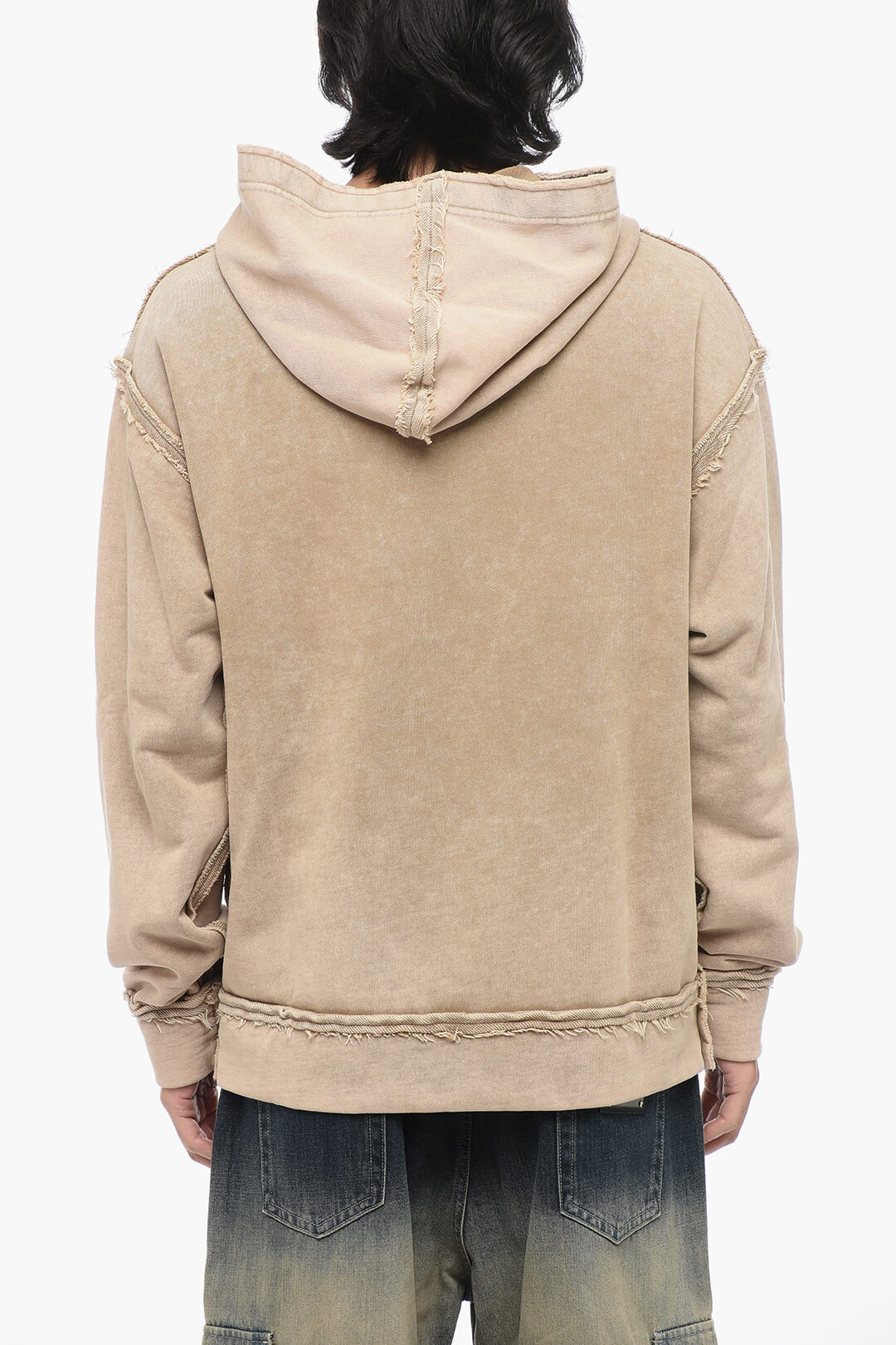 Dolce & Gabbana RE-EDITION Cotton Hoodie with Raw-cut