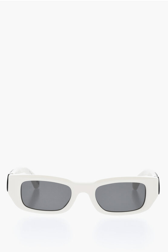 Off-white Rectangular Fillmore Sunglasses With Logoed Rods In White