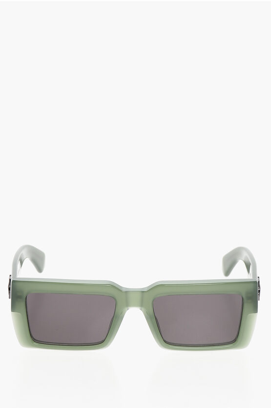 Off-white Rectangular Frame Moberly Sunglasses In Green