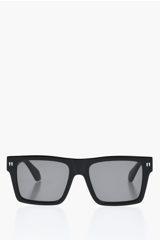 Off-white Rectangular Lawton Sunglasses With Logoed Frame In Black