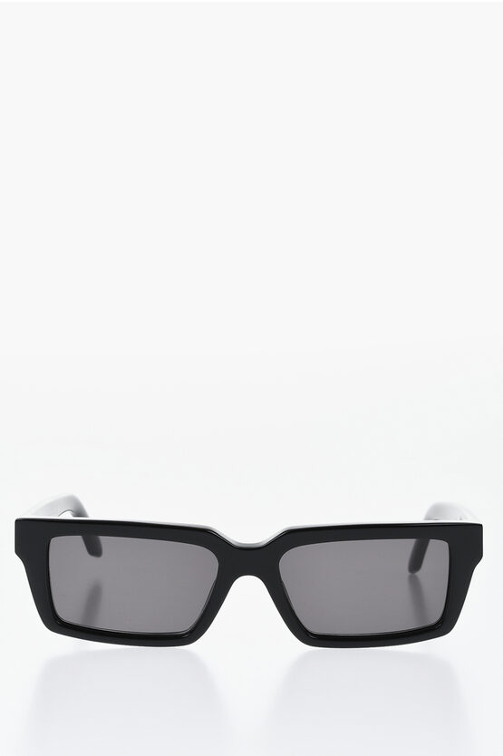 Off-white Rectangular Warren Sunglasses With Logoed Frame In Black