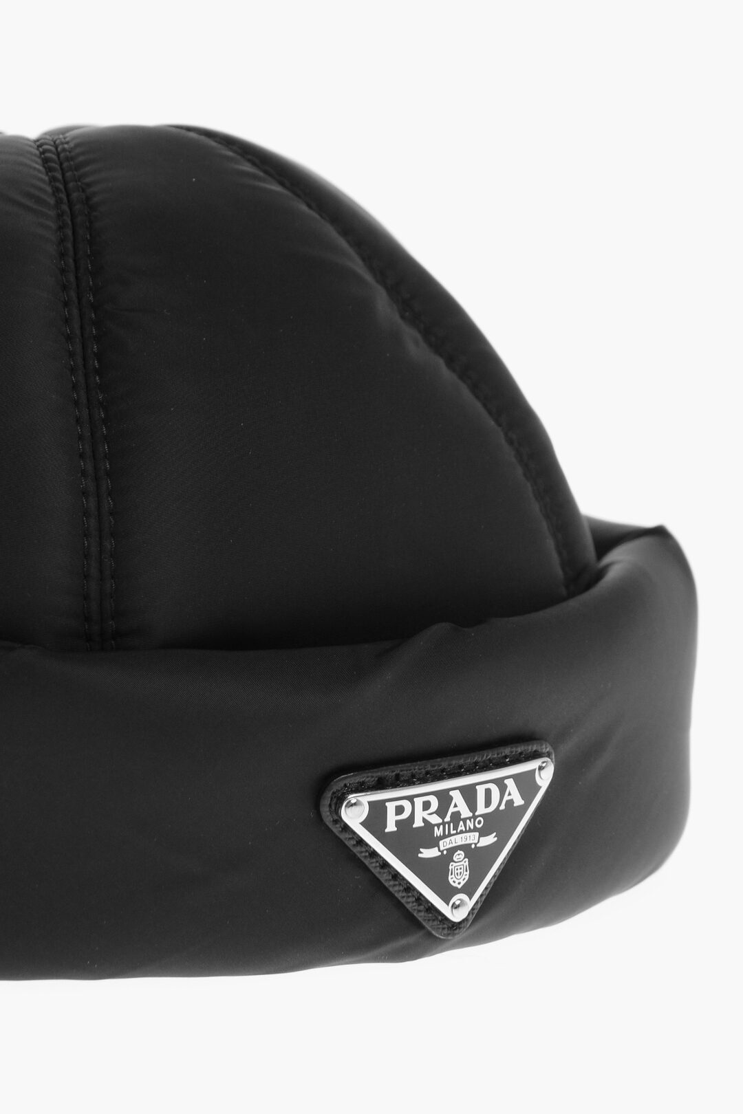 Prada Recycled and Padded Nylon Bonnet Hat men Glamood Outlet