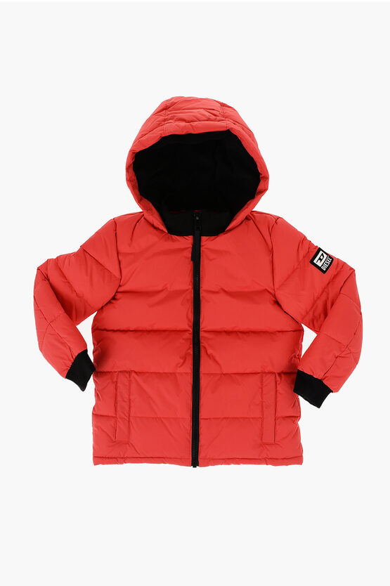 Diesel Red Tag 2 Pockets Joodx Padded Jacket With Fleeced Inner