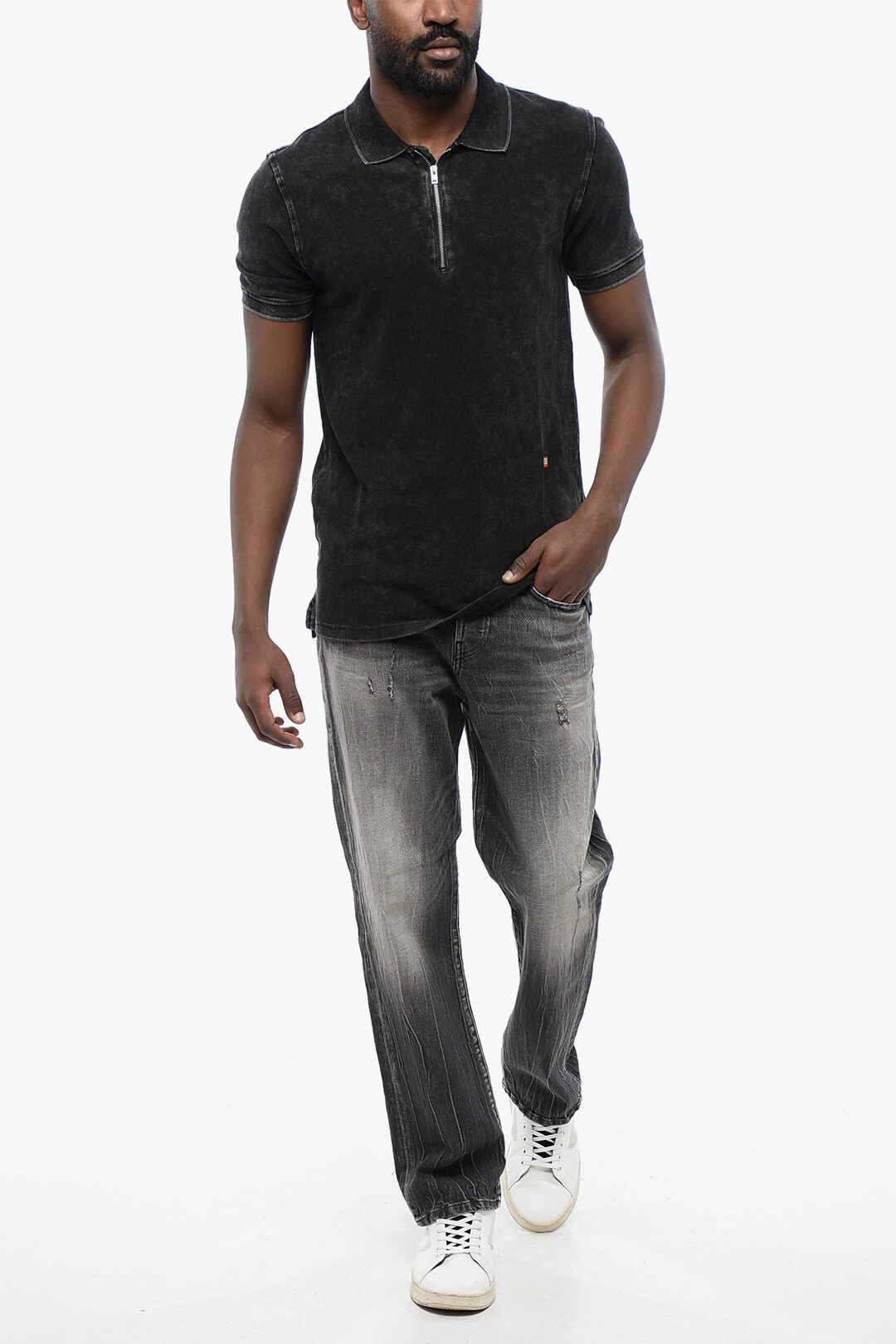 洗練されたデザイン DIESEL　T-SMITH-ZIP POLO XL 洗練されたデザイン DIESELT-SMITH-ZIP POLO XL