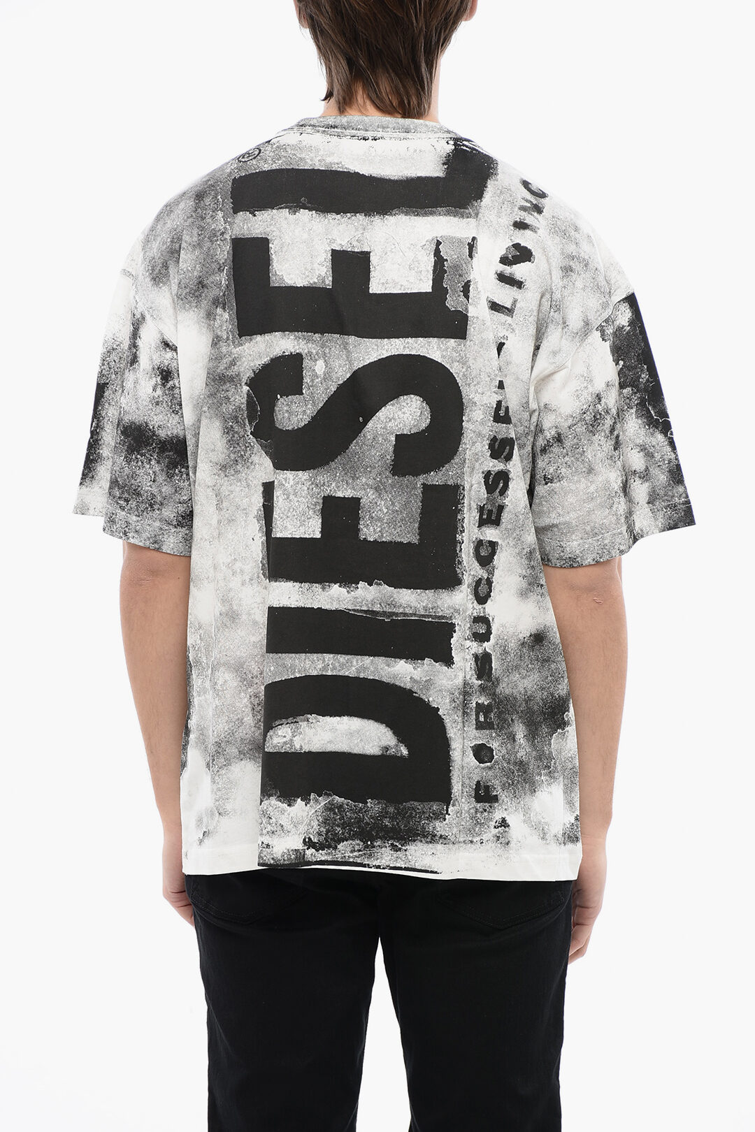 Diesel RED TAG Cotton T-BOXT-BISC Crew-neck T-shirt with Diesel RED TAG Cotton T-BOXT-BISC Crew-neck T-shirt with