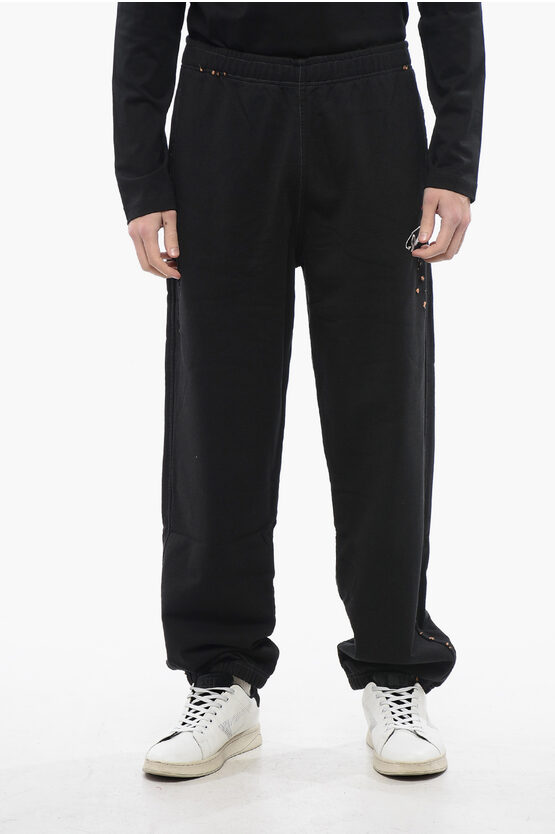 Diesel Red Tag Embroidered P-marky-pock Casual Pants With Drawstrin